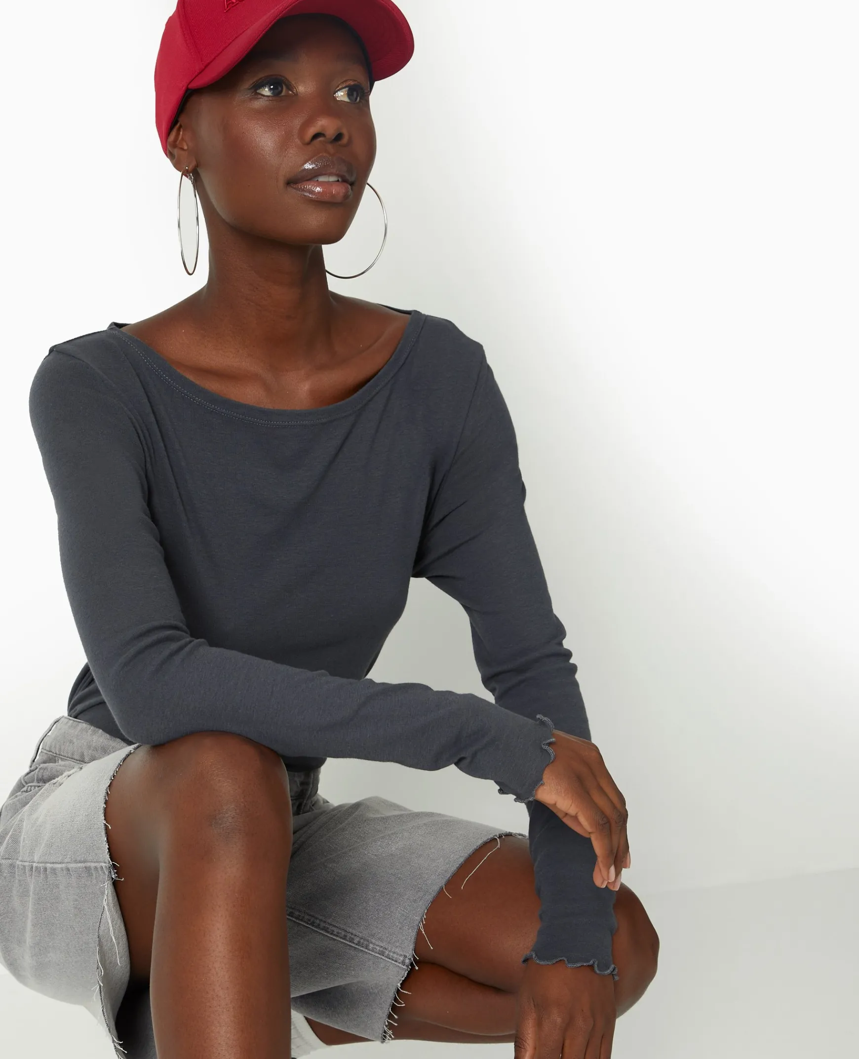 Pimkie T-Shirt Et Top^Top Manches Longues Encolure Bateau -