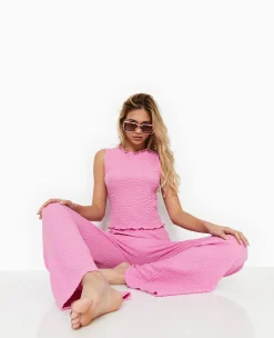 Pimkie Ensembles|T-Shirt Et Top^Top Sans Manches En Tissu Reliéfé -