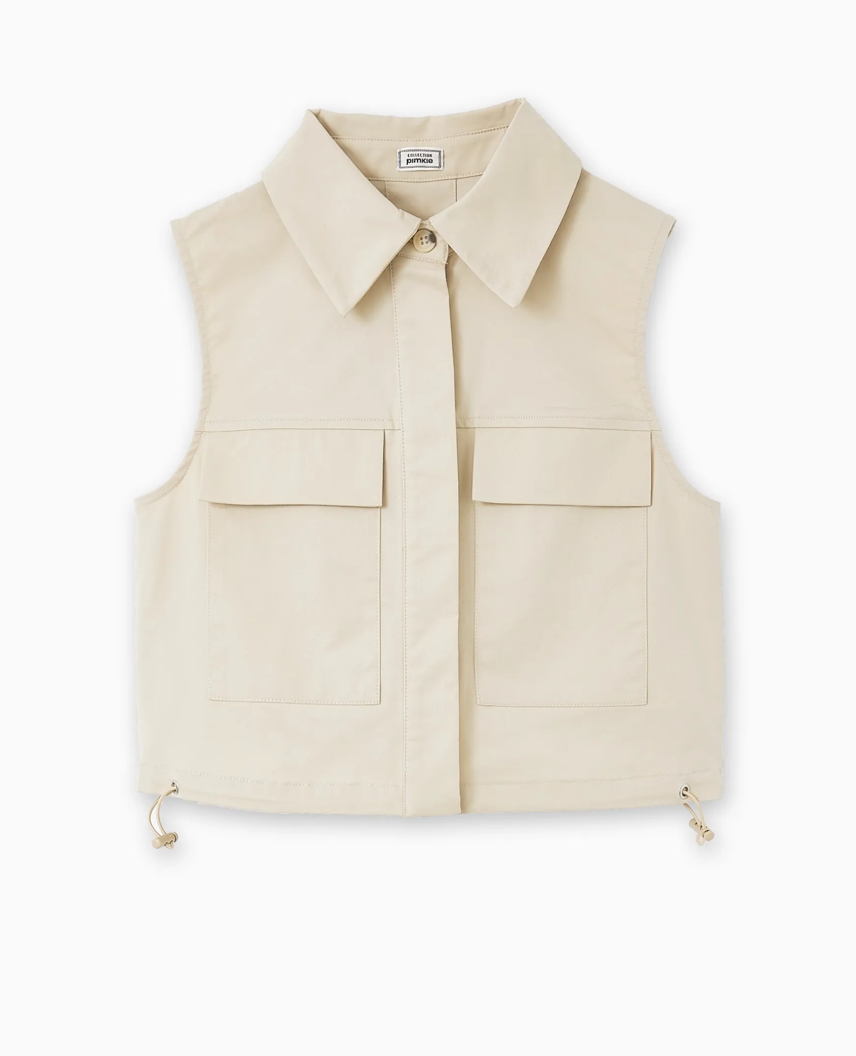 Pimkie Toute La Collection|Chemise Et Blouse^Top Veste Sans Manches Avec Poches -