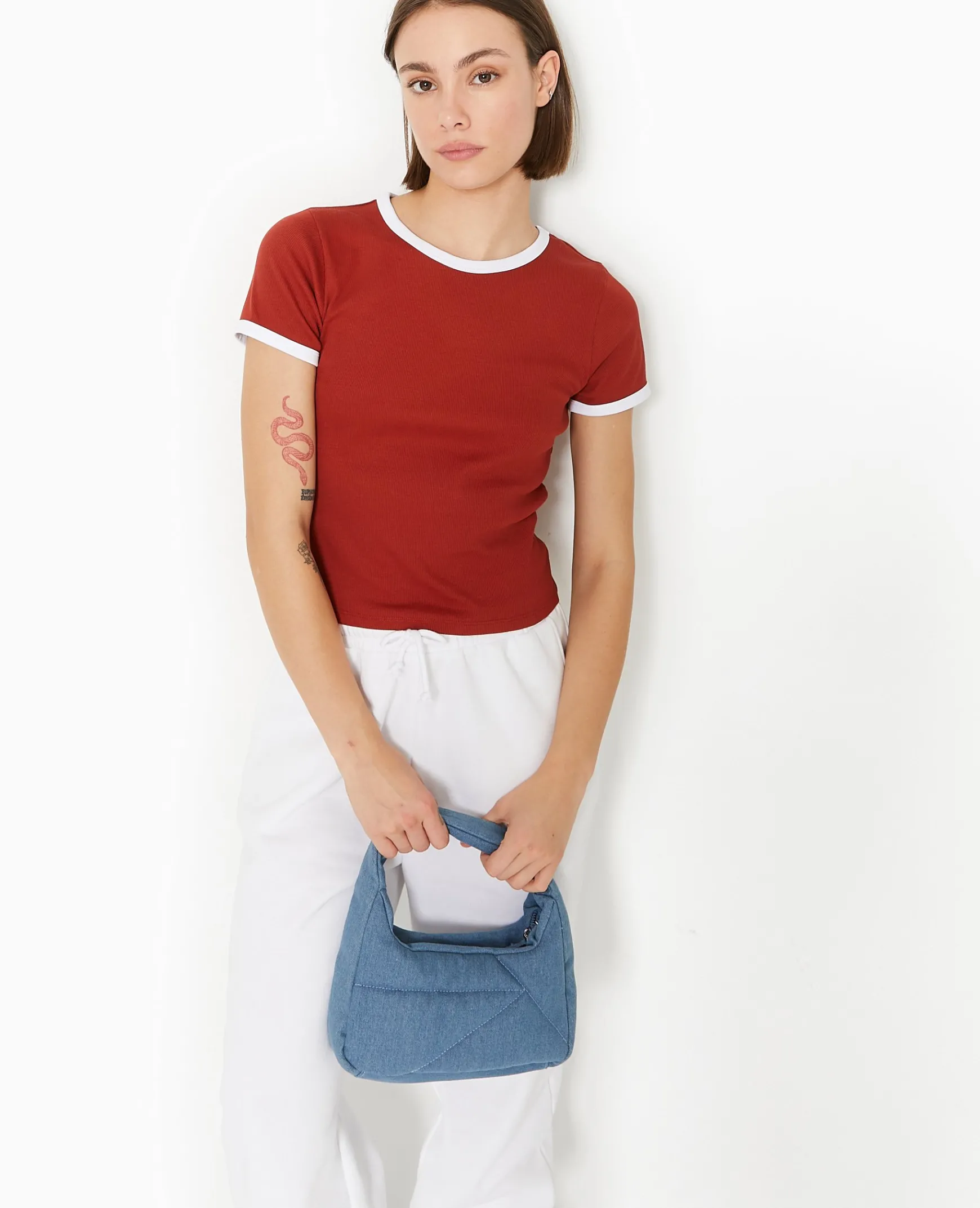 Pimkie T-Shirt Et Top^T-shirt Ajusté Avec Bords Contrastés -