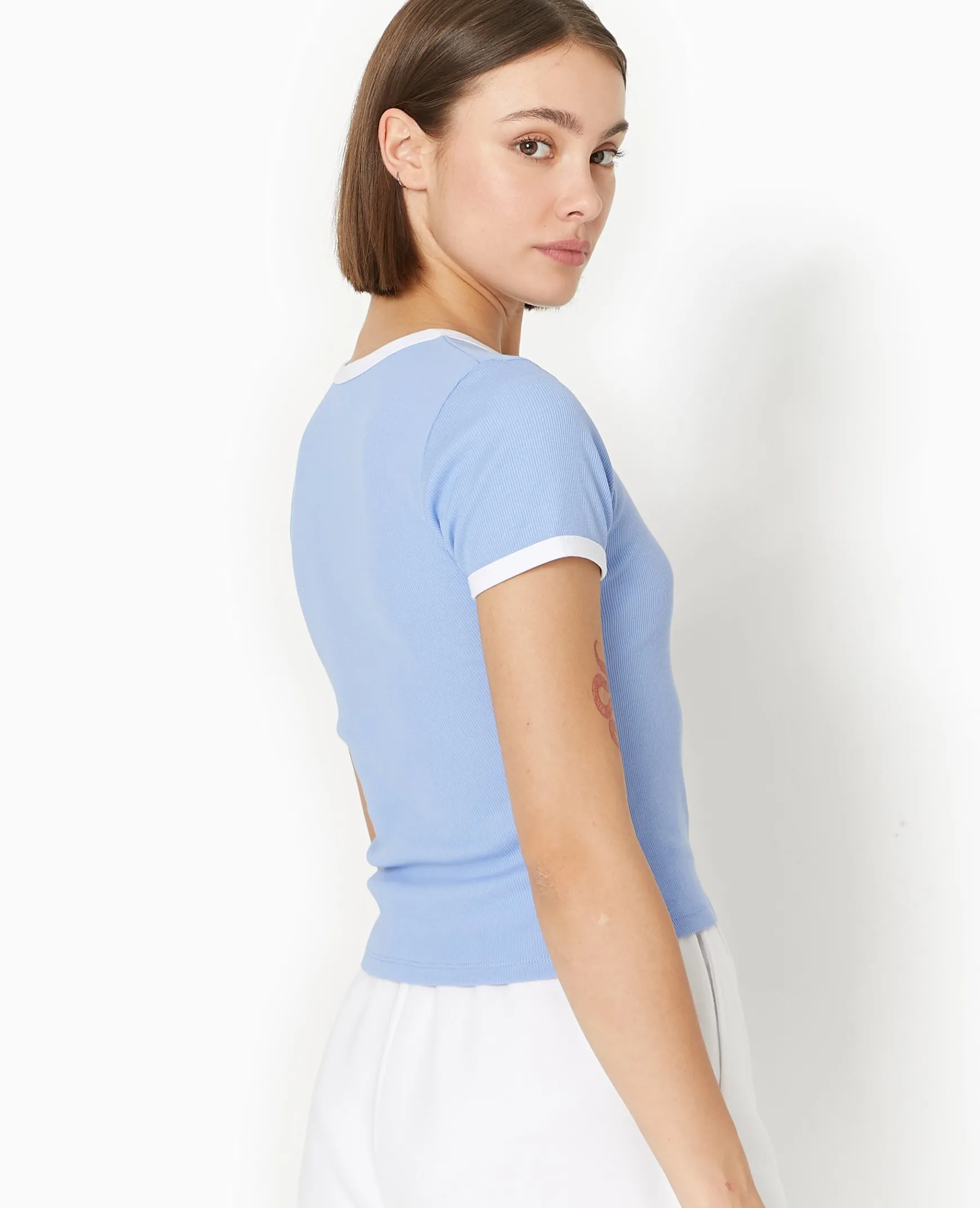 Pimkie T-Shirt Et Top^T-shirt Ajusté Avec Bords Contrastés -