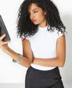 Pimkie Toute La Collection|T-Shirt Et Top^T-shirt Ajusté En Maille Extensible -