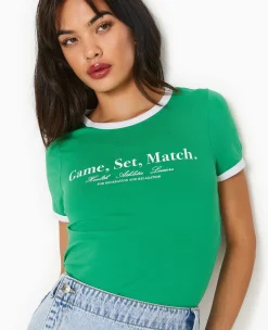 Pimkie T-Shirt Et Top^T-shirt Avec Print Et Biais Contrastés -