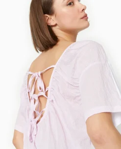 Pimkie T-Shirt Et Top^T-shirt Bi-matiè;re Avec Nouettes Dos -