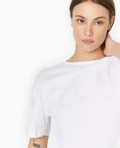 Pimkie T-Shirt Et Top^T-shirt Bi-matiè;re Avec Nouettes Dos -
