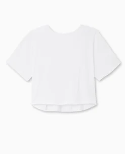 Pimkie T-Shirt Et Top^T-shirt Bi-matiè;re Avec Nouettes Dos -