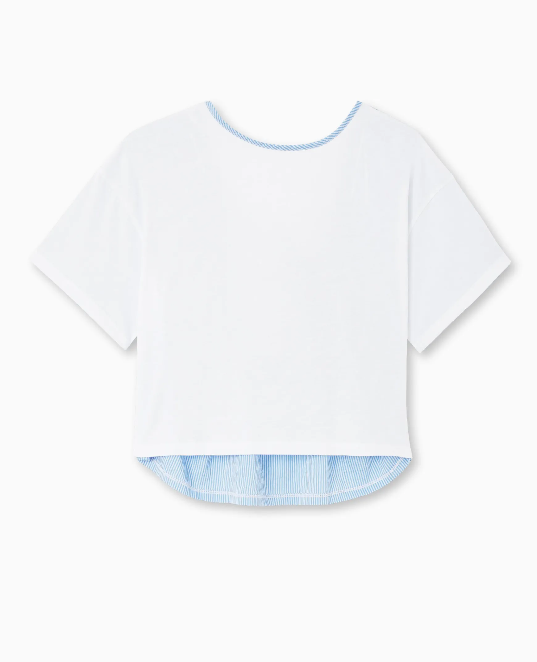Pimkie T-Shirt Et Top^T-shirt Bi-matiè;re Avec Nouettes Dos -