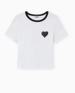 Pimkie Toute La Collection|T-Shirt Et Top^T-shirt Court Avec Cœur -