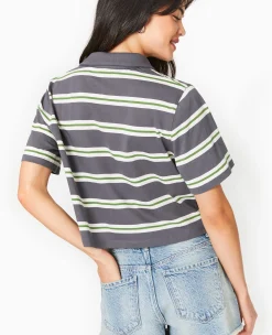 Pimkie Toute La Collection|T-Shirt Et Top^T-shirt Court Col Polo Rayé -