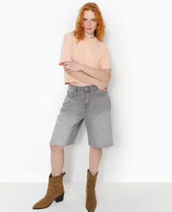 Pimkie T-Shirt Et Top^T-shirt Court En Coton épais Effet Délavé -