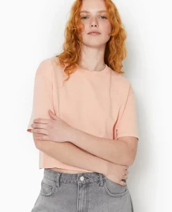 Pimkie T-Shirt Et Top^T-shirt Court En Coton épais Effet Délavé -