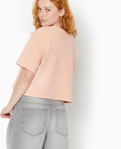 Pimkie T-Shirt Et Top^T-shirt Court En Coton épais Effet Délavé -