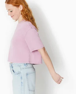 Pimkie T-Shirt Et Top^T-shirt Court En Coton épais Effet Délavé -