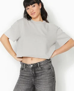 Pimkie T-Shirt Et Top^T-shirt Court En Coton épais Effet Délavé -