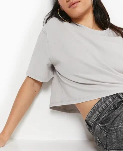 Pimkie T-Shirt Et Top^T-shirt Court En Coton épais Effet Délavé -