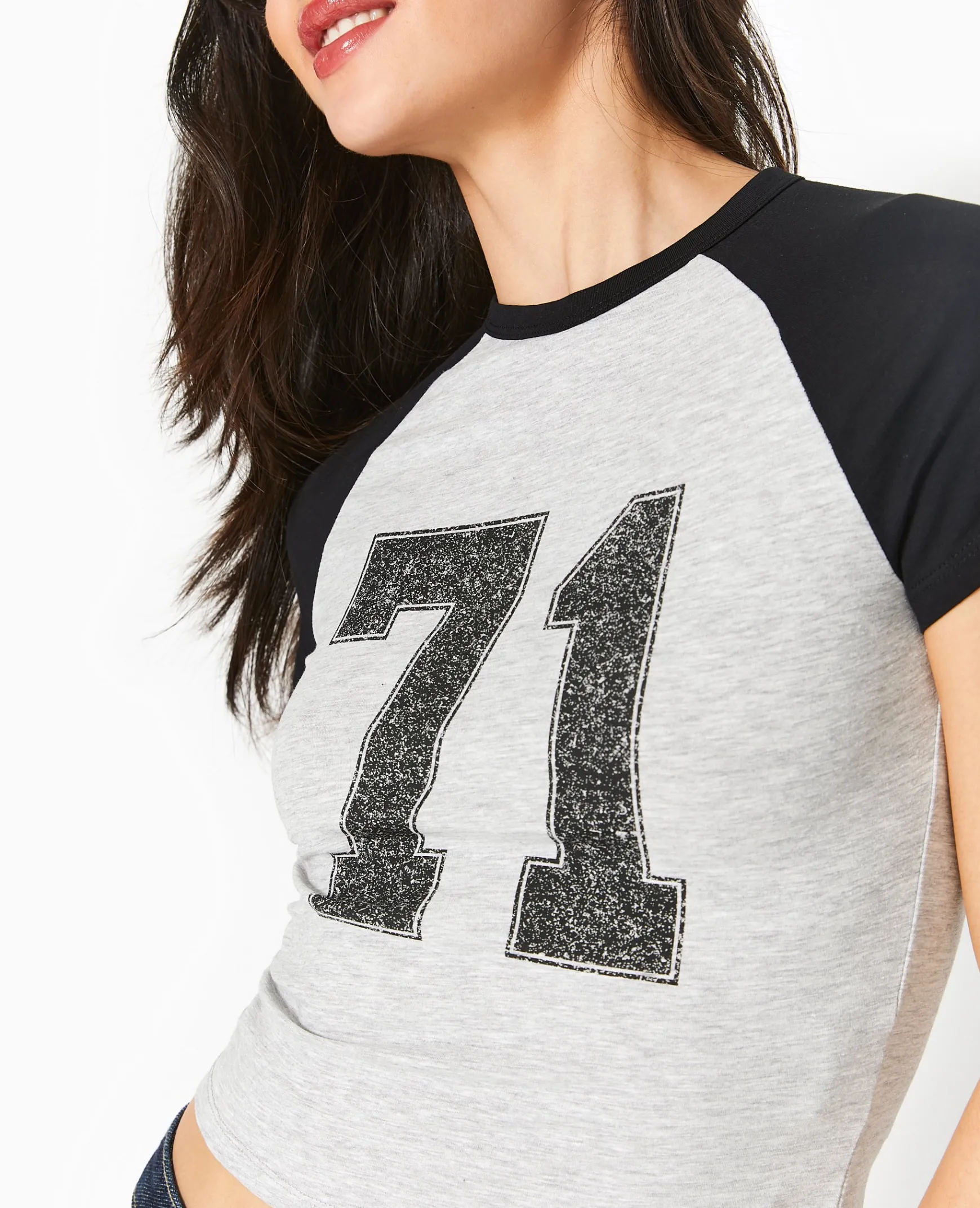 Pimkie T-Shirt Et Top^T-shirt Court Manches Raglan Avec Print -