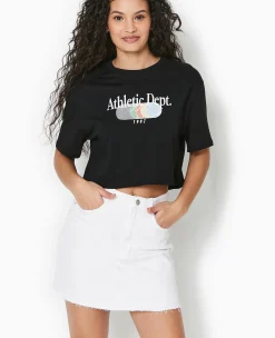 Pimkie T-Shirt Et Top^T-shirt Cropped Avec Print Devant -