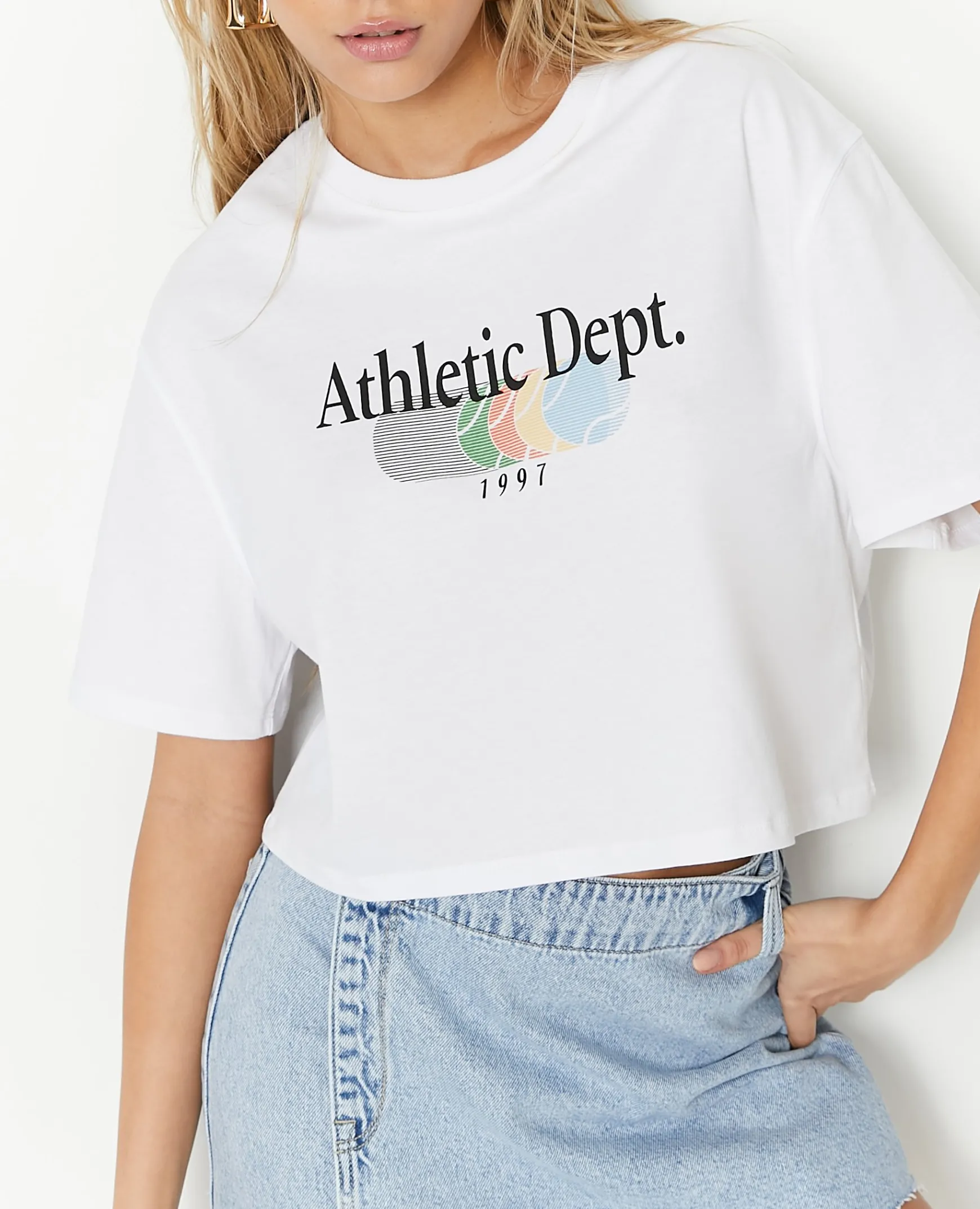 Pimkie T-Shirt Et Top^T-shirt Cropped Avec Print Devant -