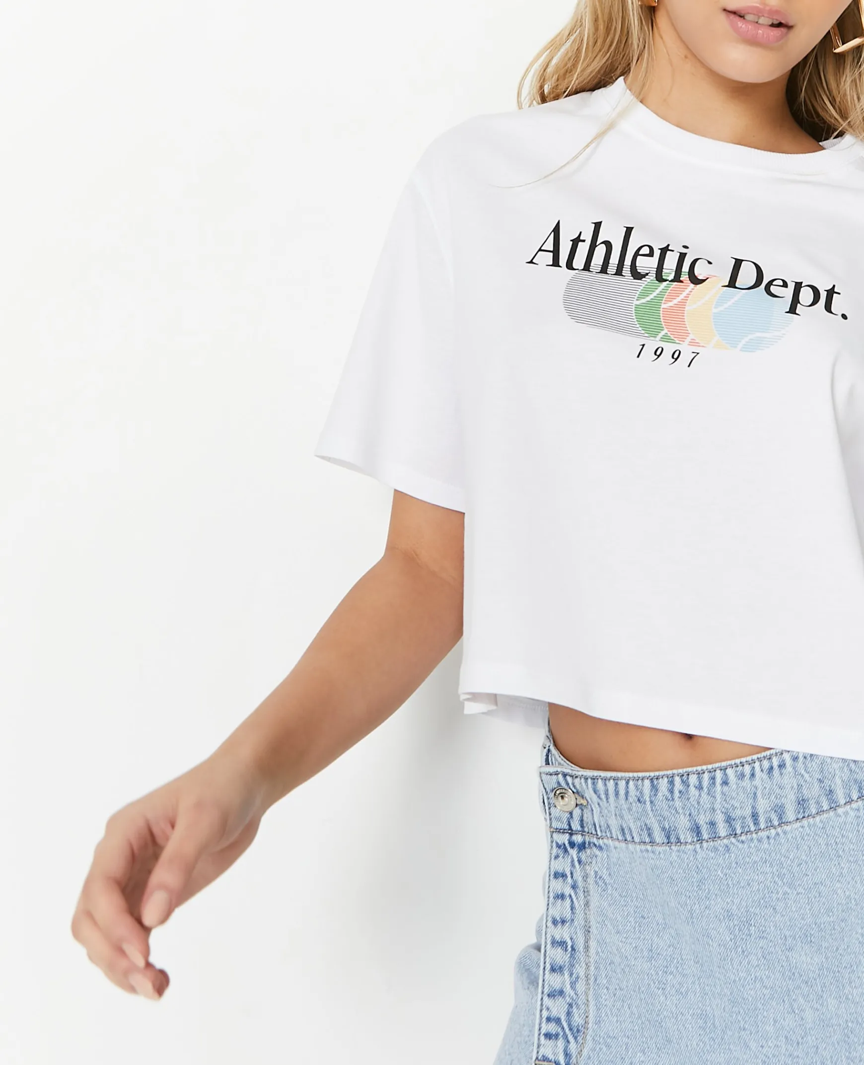 Pimkie T-Shirt Et Top^T-shirt Cropped Avec Print Devant -
