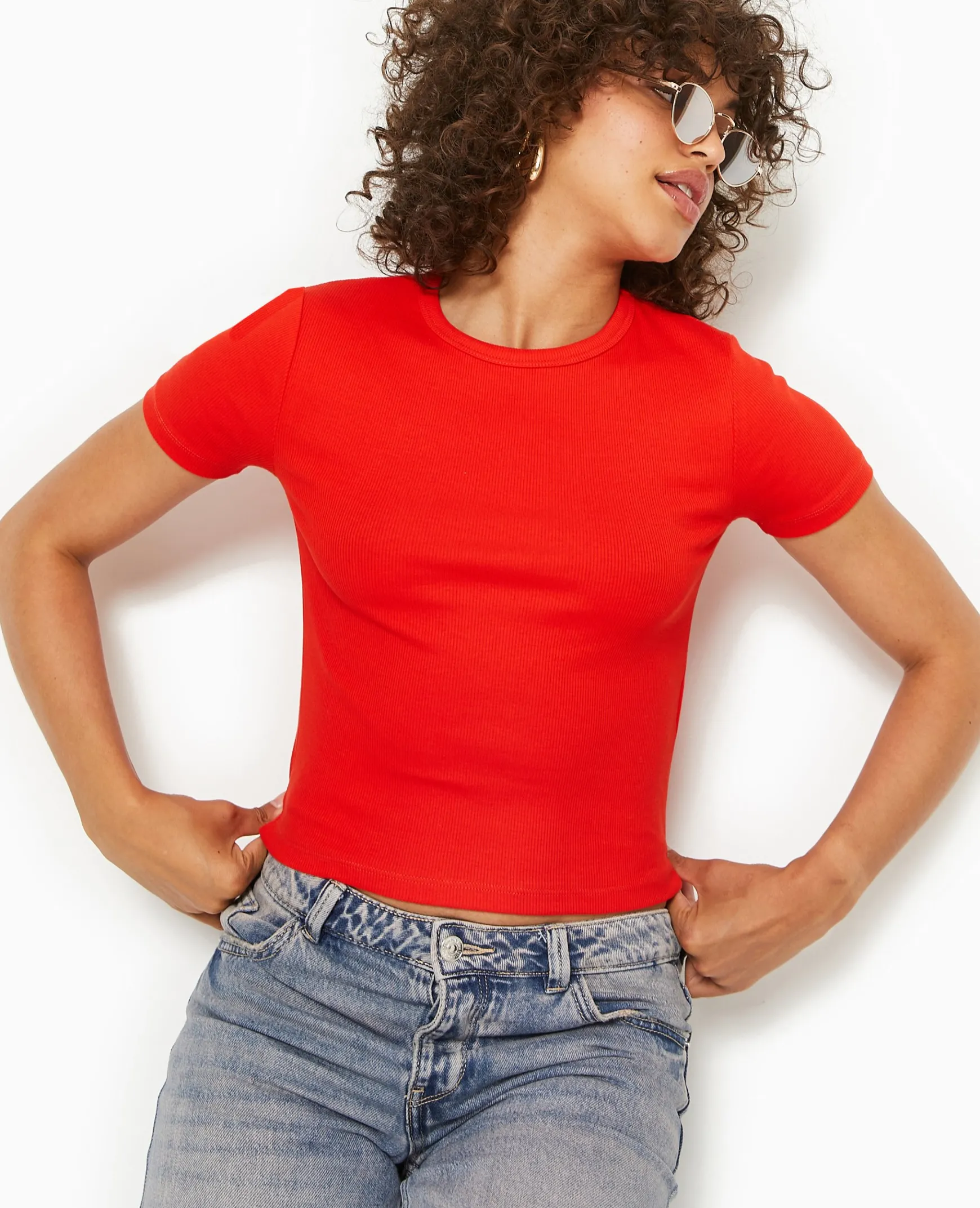 Pimkie T-Shirt Et Top^T-shirt En Maille Côtelée -