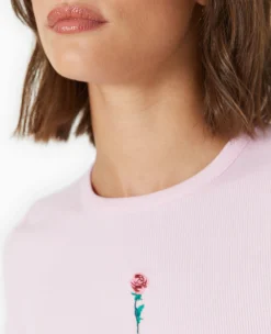 Pimkie T-Shirt Et Top^T-shirt En Maille Côtelée Avec Broderie -