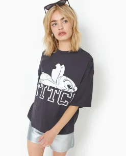 Pimkie Toute La Collection|T-Shirt Et Top^T-shirt Oversize Avec Grand Print STITCH Devant -