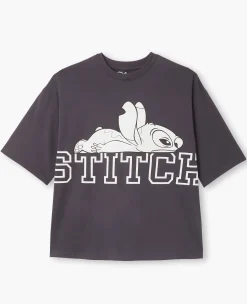 Pimkie Toute La Collection|T-Shirt Et Top^T-shirt Oversize Avec Grand Print STITCH Devant -