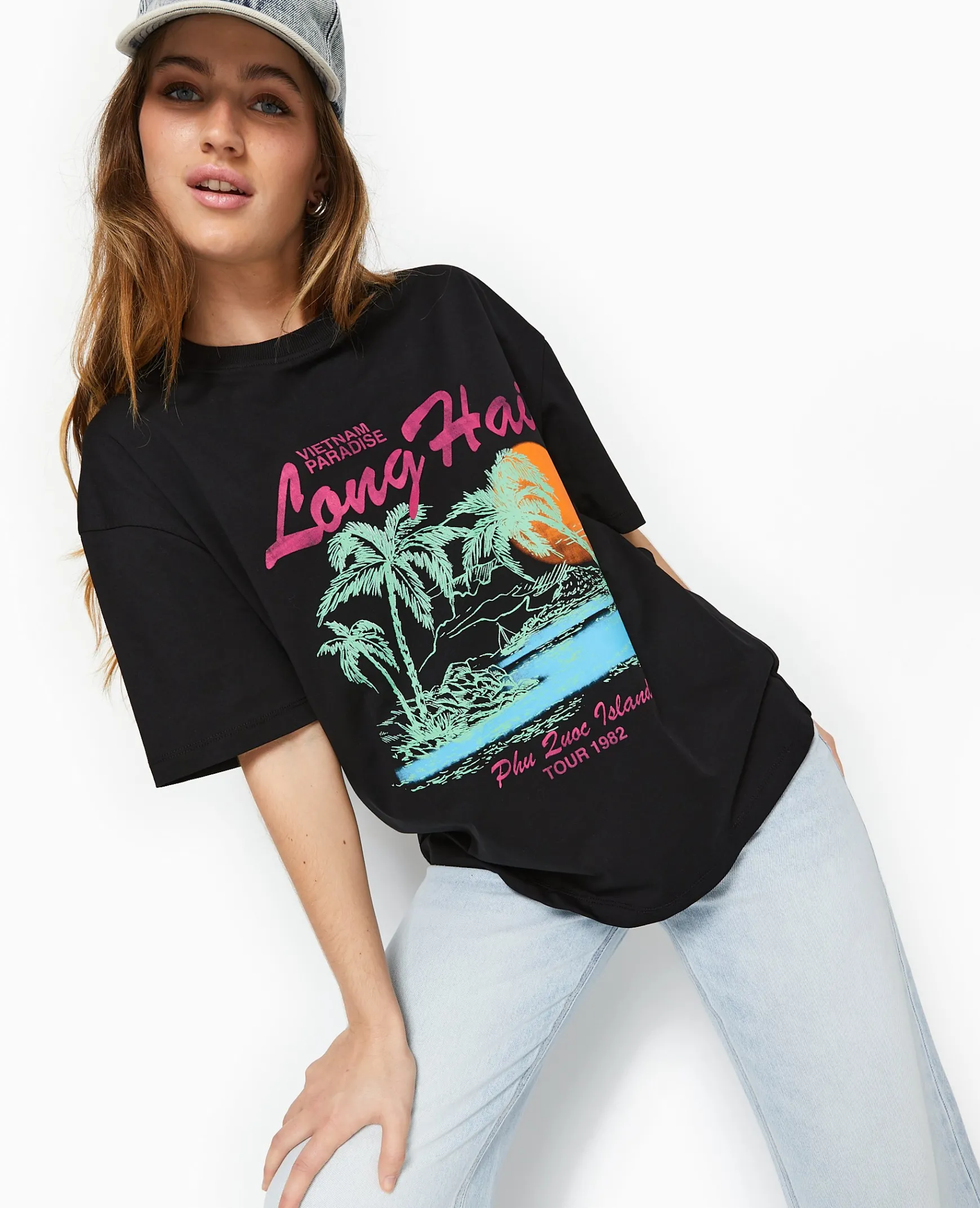Pimkie T-Shirt Et Top^T-shirt Oversize Avec Print Devant -