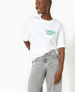 Pimkie T-Shirt Et Top^T-shirt Oversize Avec Print Devant Et Dos -