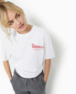 Pimkie Toute La Collection|T-Shirt Et Top^T-shirt Oversize Avec Print Poitrine Et Dos -