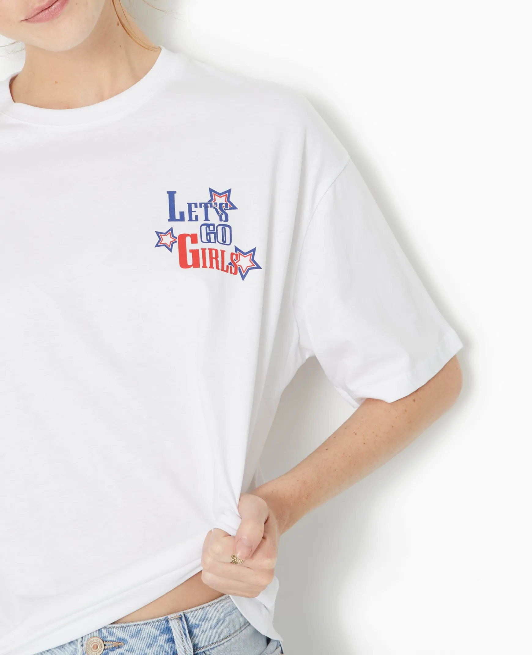 Pimkie Toute La Collection|T-Shirt Et Top^T-shirt Oversize Avec Print Devant Et Dos -