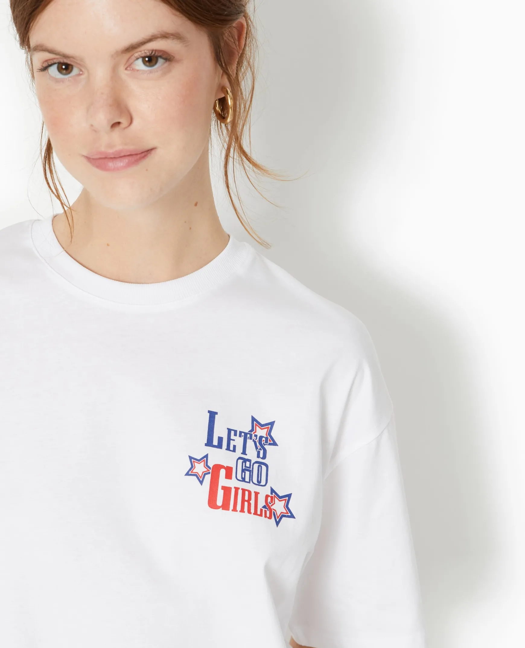 Pimkie Toute La Collection|T-Shirt Et Top^T-shirt Oversize Avec Print Devant Et Dos -