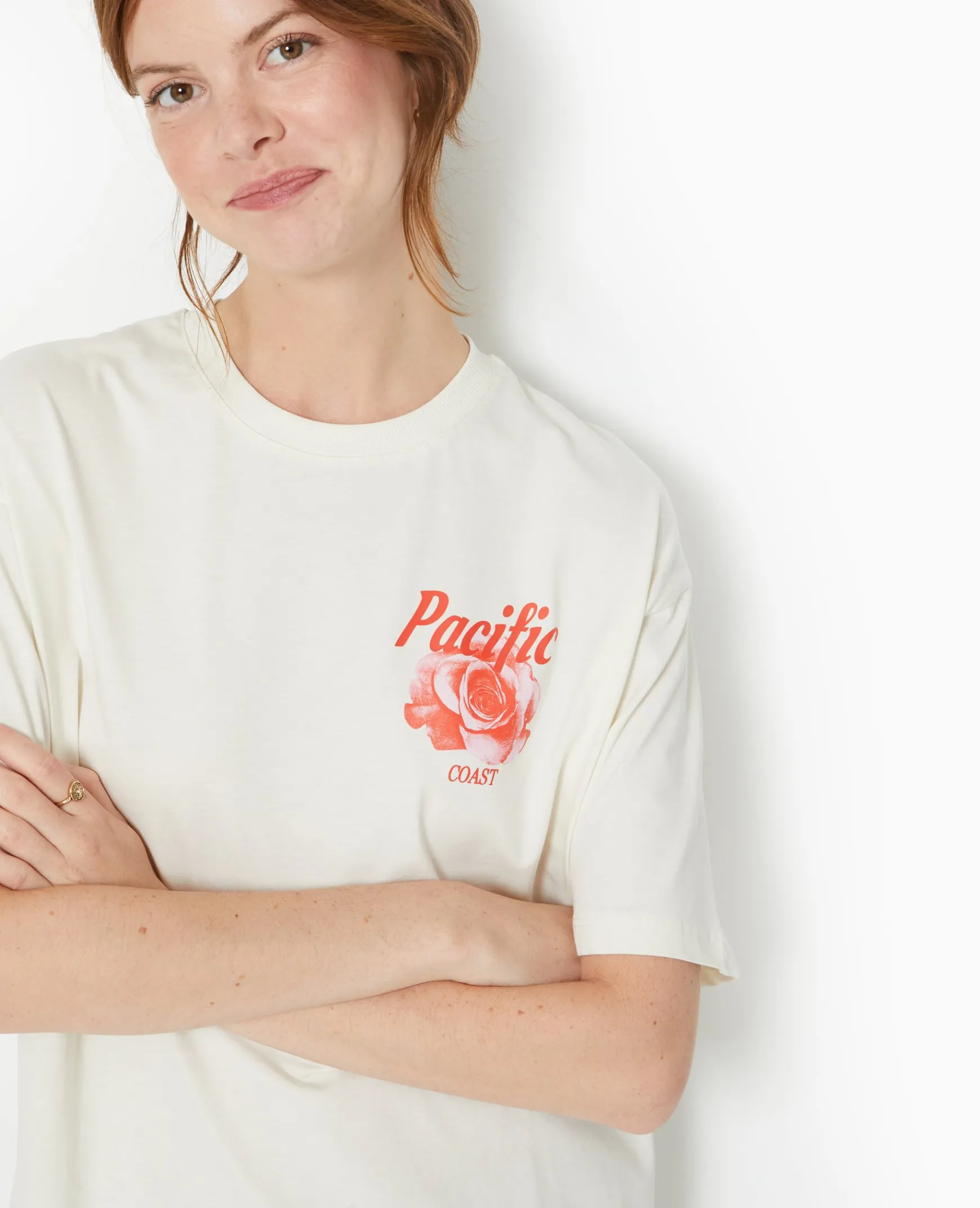 Pimkie Toute La Collection|T-Shirt Et Top^T-shirt Oversize Avec Print Devant Et Dos -