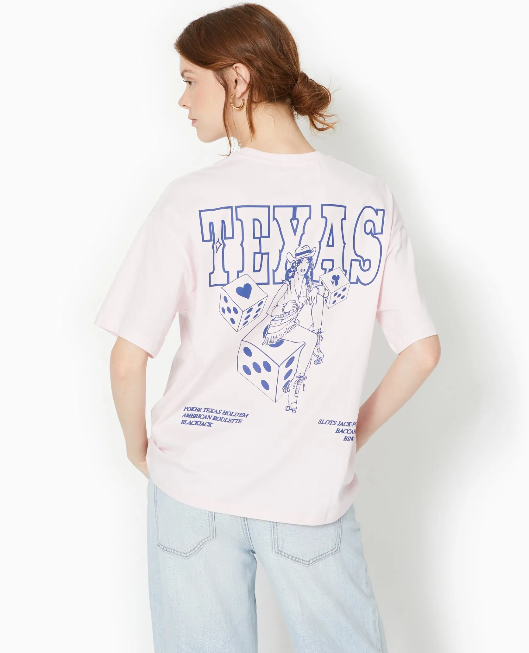 Pimkie Toute La Collection|T-Shirt Et Top^T-shirt Oversize Avec Print Devant Et Dos -