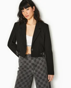 Pimkie Tailleur|Veste Et Blazer^Veste Blazer Courte Avec Pattes Et Boucles -