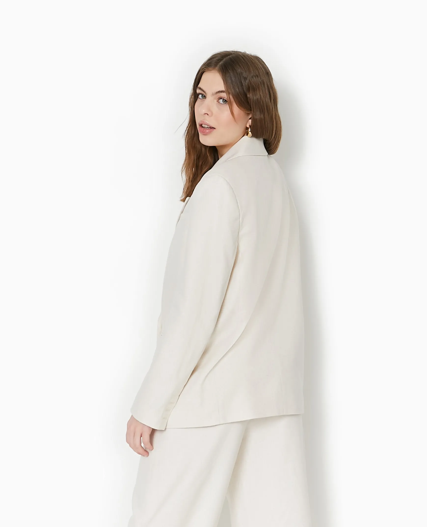 Pimkie Tailleur|Veste Et Blazer^Veste Blazer En Tissu Effet Lin Rustique -
