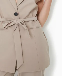 Pimkie Toute La Collection|Veste Et Blazer^Veste Blazer Sans Manches Avec Ceinture -