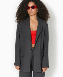 Pimkie Tailleur|Ensembles^Veste Blazer Souple En Tissu Fluide -
