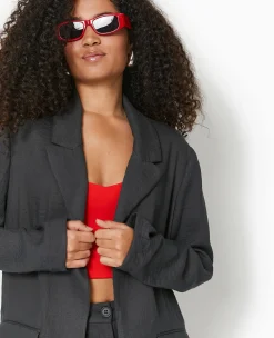 Pimkie Tailleur|Ensembles^Veste Blazer Souple En Tissu Fluide -