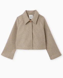 Pimkie Toute La Collection|Manteau Et Blouson^Veste Courte Trapè;ze En Drap De Laine -