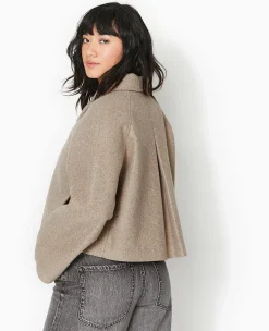 Pimkie Toute La Collection|Manteau Et Blouson^Veste Courte Trapè;ze En Drap De Laine -