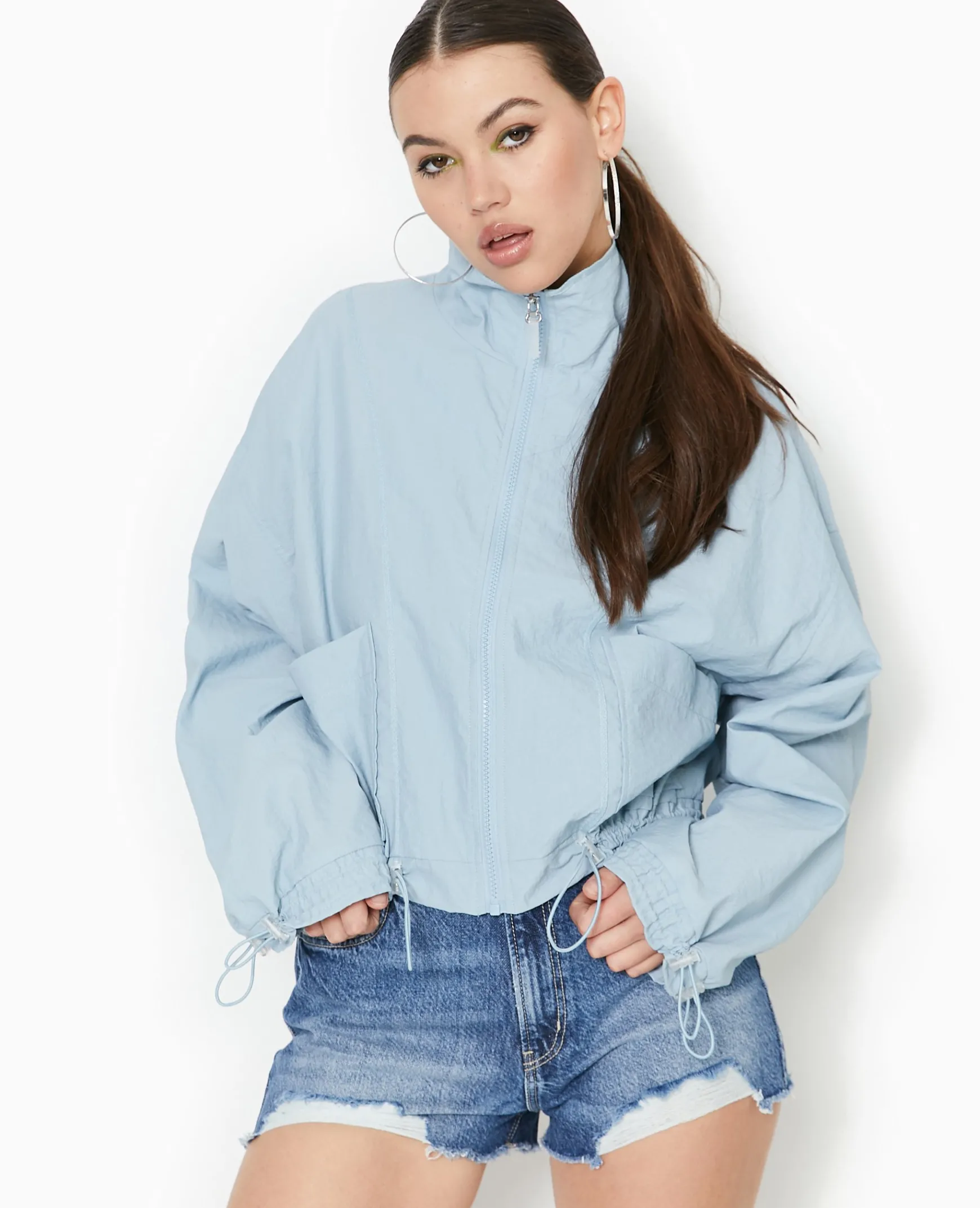 Pimkie Manteau Et Blouson|Veste Et Blazer^Veste Légè;re Zippée Avec Détails Liens élastiqués -