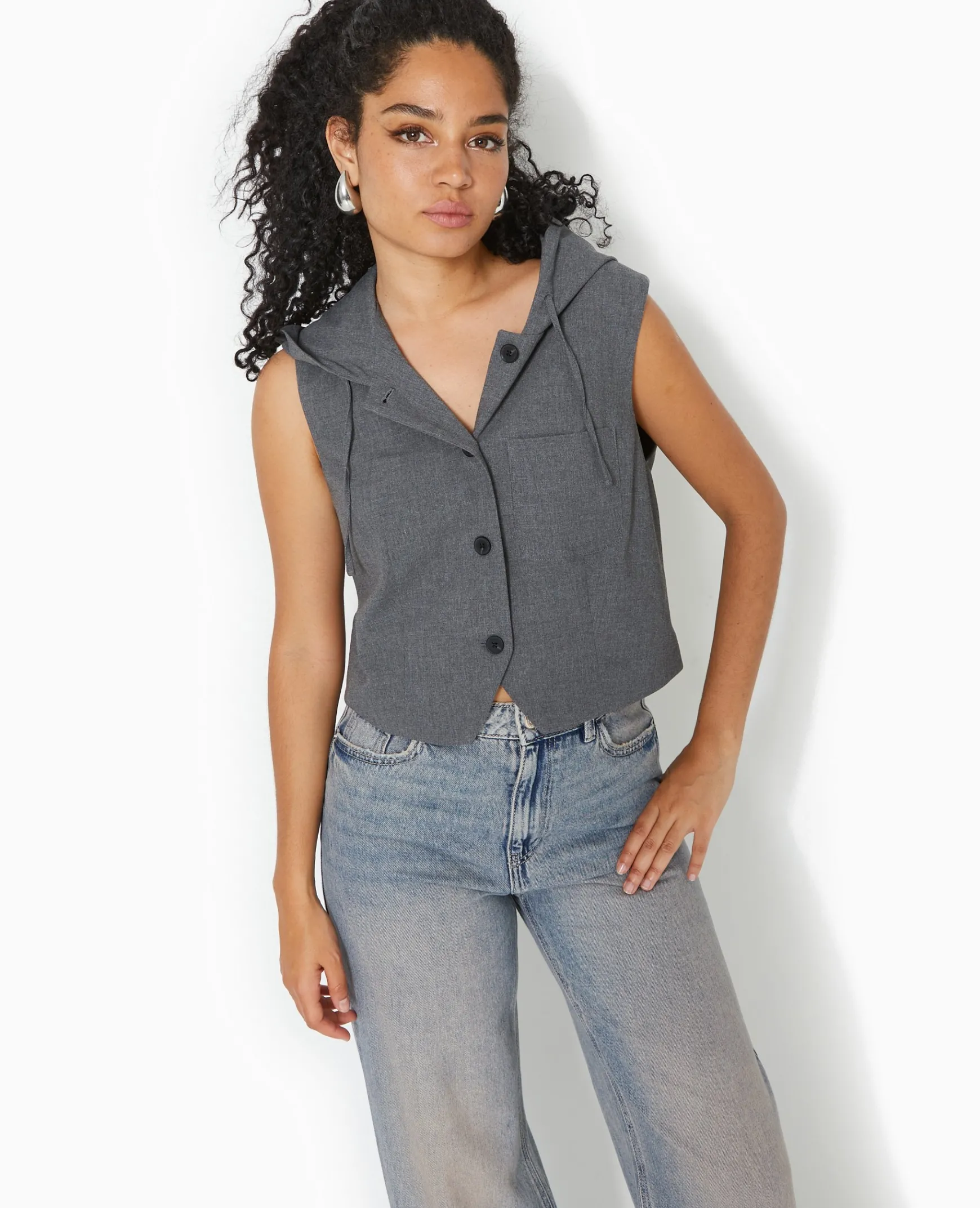 Pimkie Toute La Collection|Veste Et Blazer^Veste Sans Manches Avec Capuche -