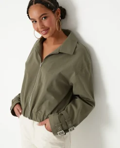Pimkie Manteau Et Blouson|Veste Et Blazer^Veste Zippée Courte Avec Col -