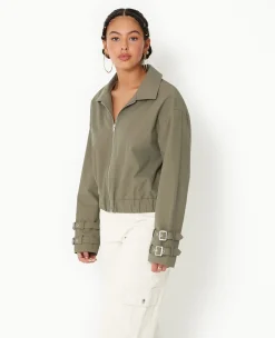Pimkie Manteau Et Blouson|Veste Et Blazer^Veste Zippée Courte Avec Col -
