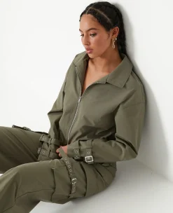 Pimkie Manteau Et Blouson|Veste Et Blazer^Veste Zippée Courte Avec Col -
